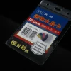 Transparent card sleeve crystal double-sided lanyard work name tag, pvc soft waterproof name tag, exhibition ID card factory wholesale Application Scenario